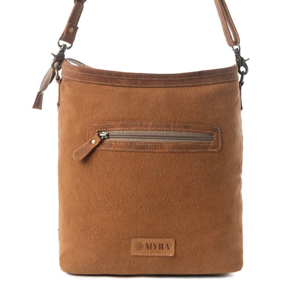 Myra Diamondback Trail Western Shoulder Bag for Women in Brown with Rug details Myra USA