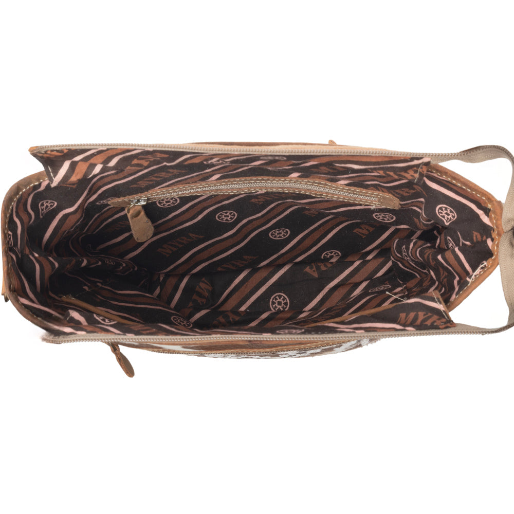 Myra Diamondback Trail Western Shoulder Bag for Women in Brown with Rug details Myra USA
