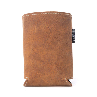 Myra Birch Valley Hairon Leather Beer Can Holder in Dusty Caramel Myra USA