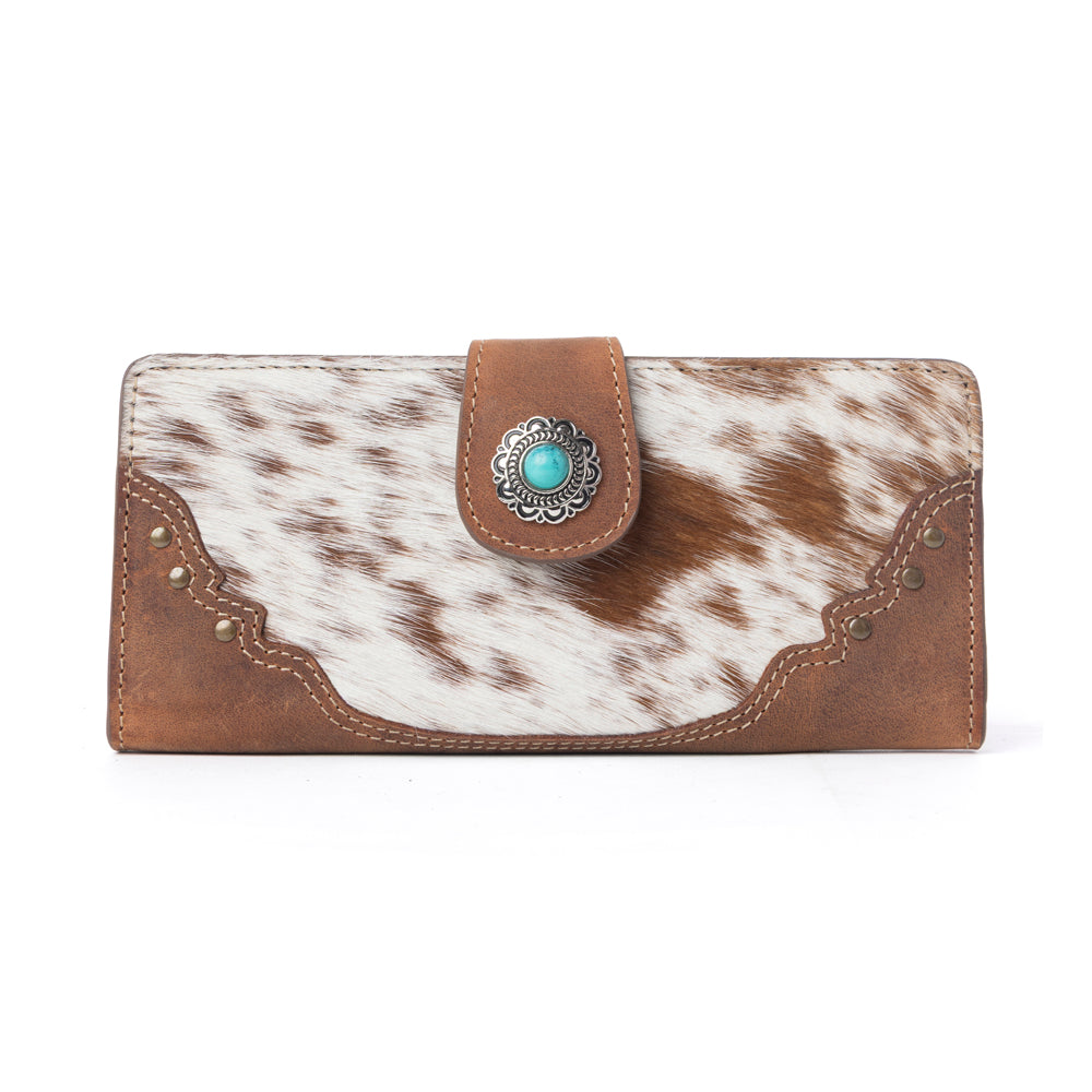 Myra Cedarbar Hairon Leather Women’s Wallet in Honey Drift Myra USA