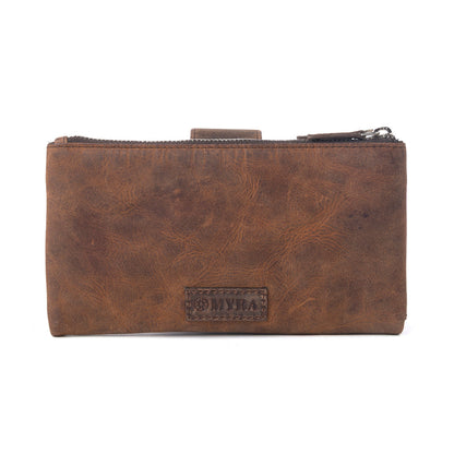 Myra Iron Hill Concho Leather Women’s Wallet in Ochre Veil Myra USA