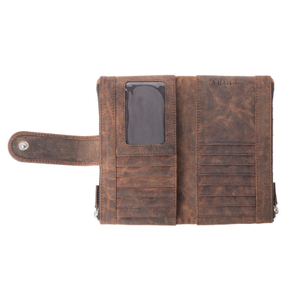 Myra Iron Hill Concho Leather Women’s Wallet in Ochre Veil Myra USA