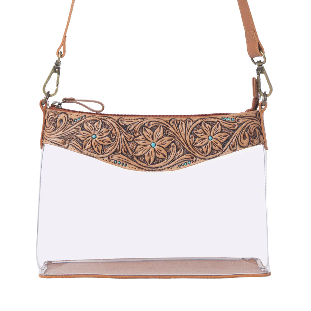 Myra Rodeo Frontier Clear Bag in Bridle Biscuit Myra USA