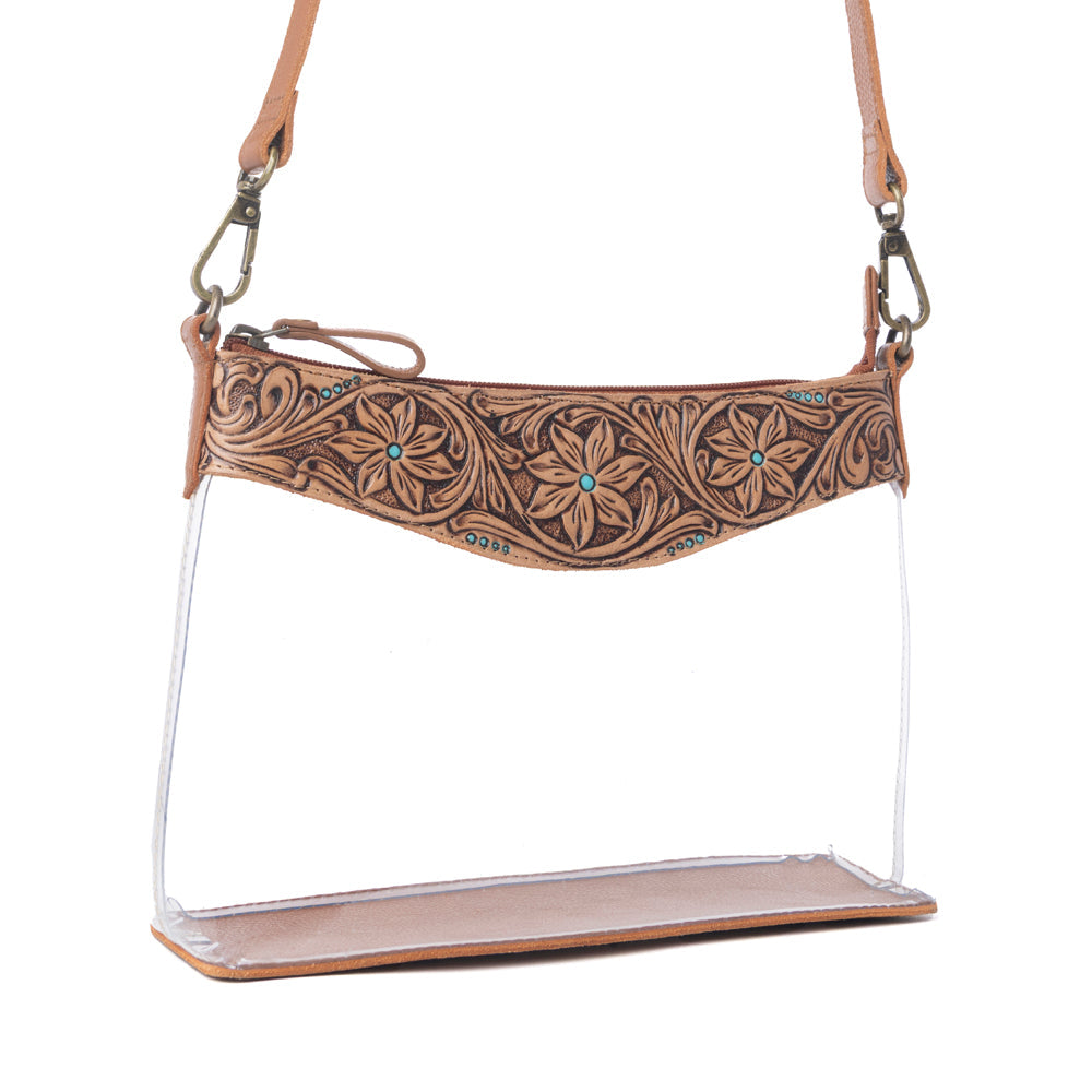 Myra Rodeo Frontier Clear Bag in Bridle Biscuit Myra USA