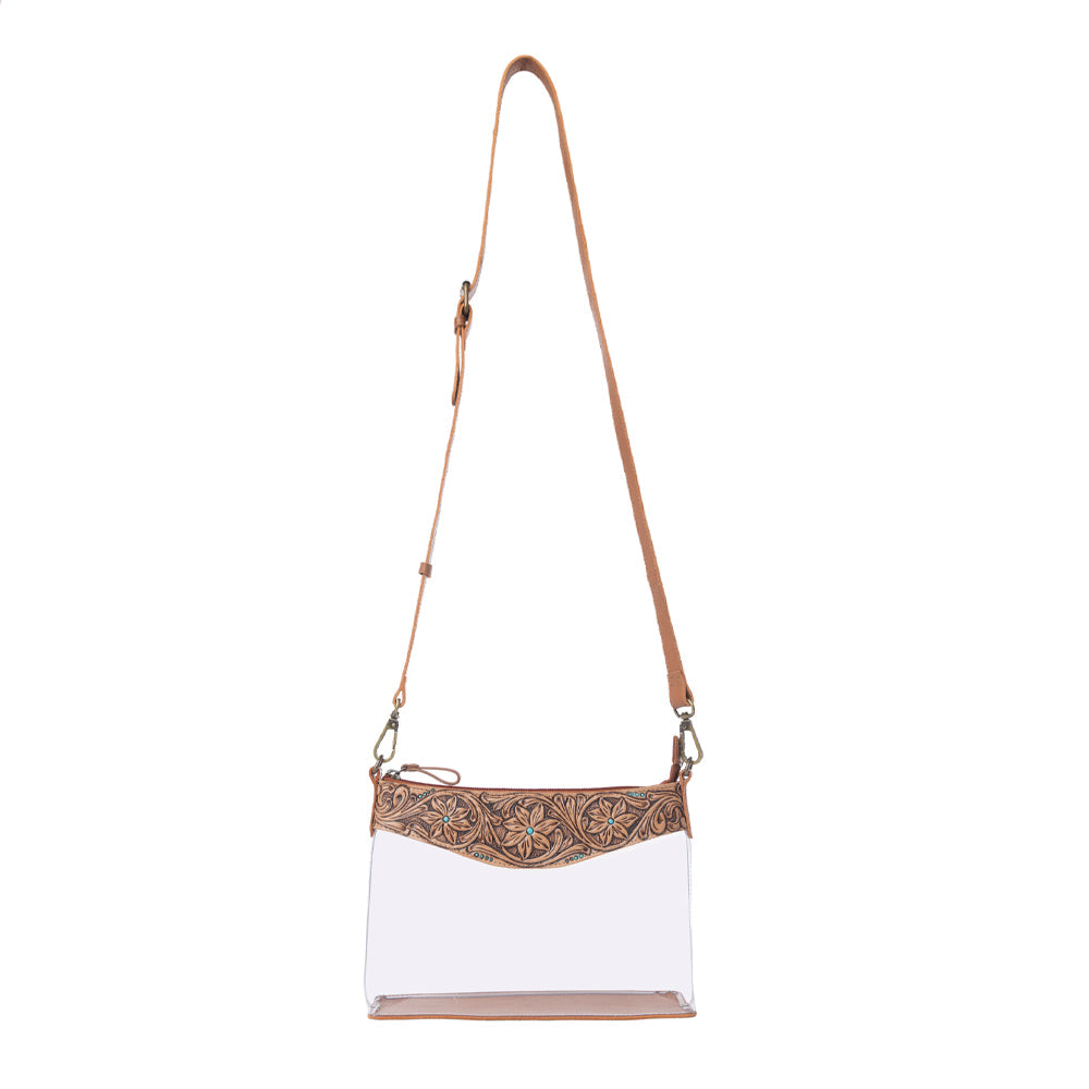 Myra Rodeo Frontier Clear Bag in Bridle Biscuit Myra USA
