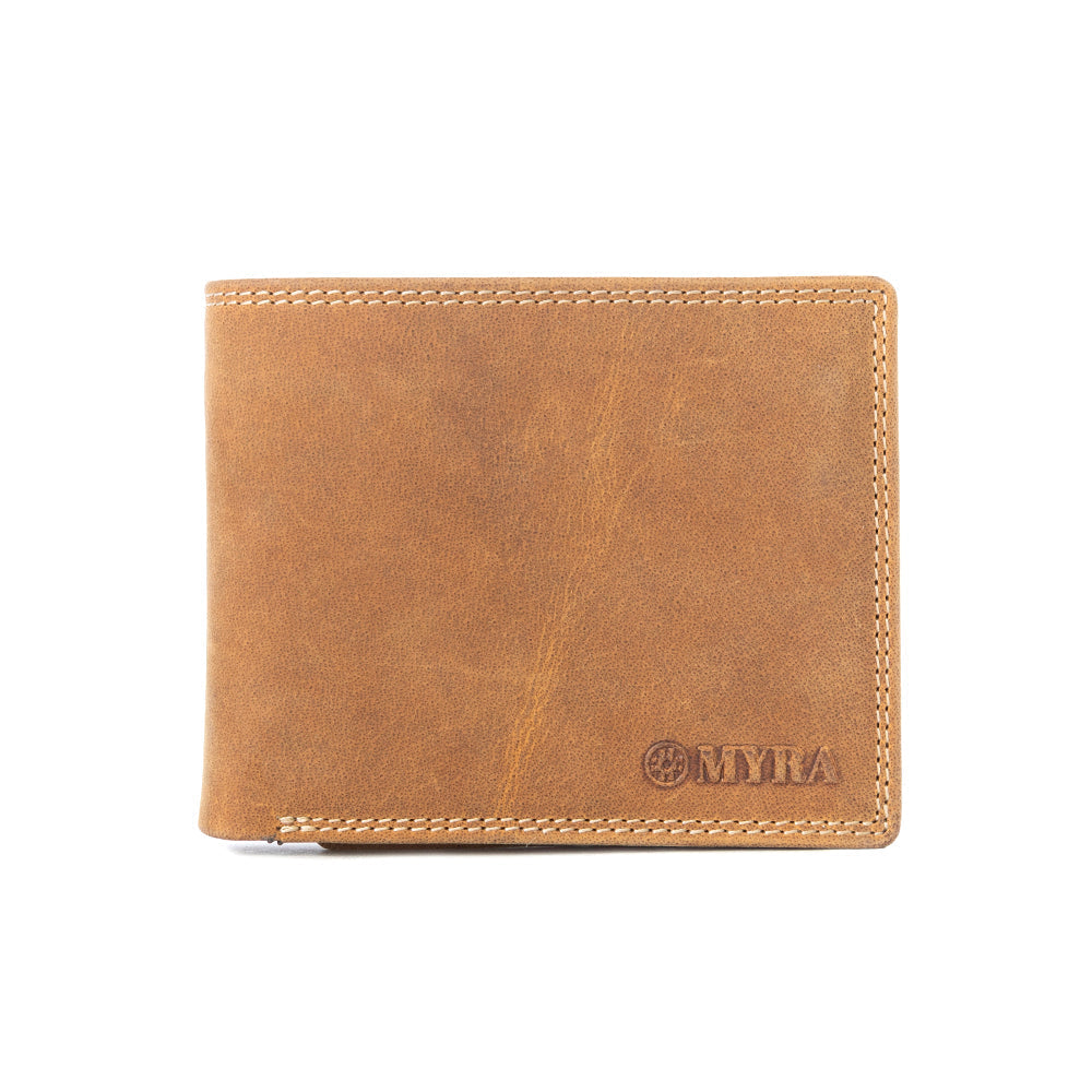 Myra Ridgetown Trail Men's Wallet In Camel Myra USA