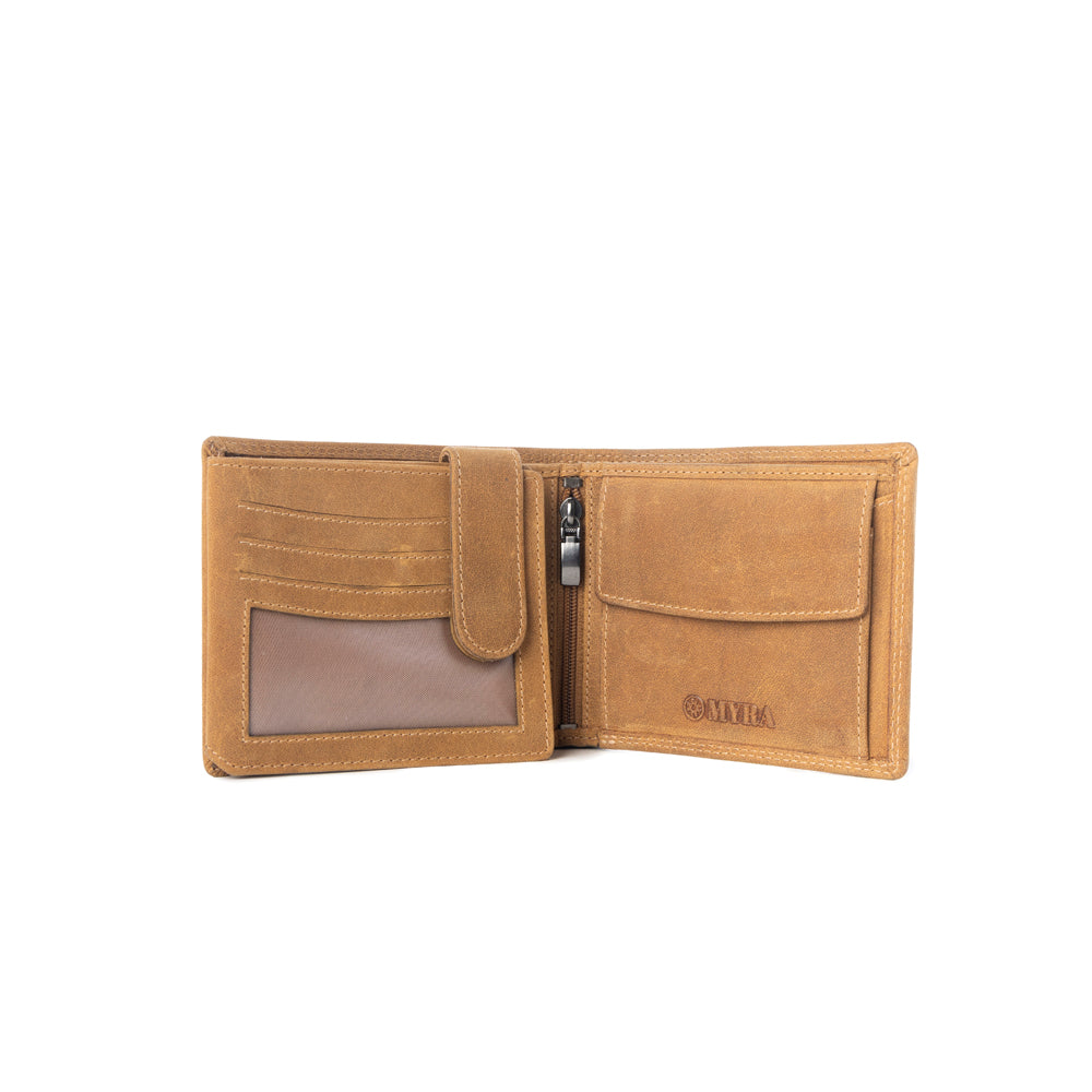 Myra Ridgetown Trail Men's Wallet In Camel Myra USA