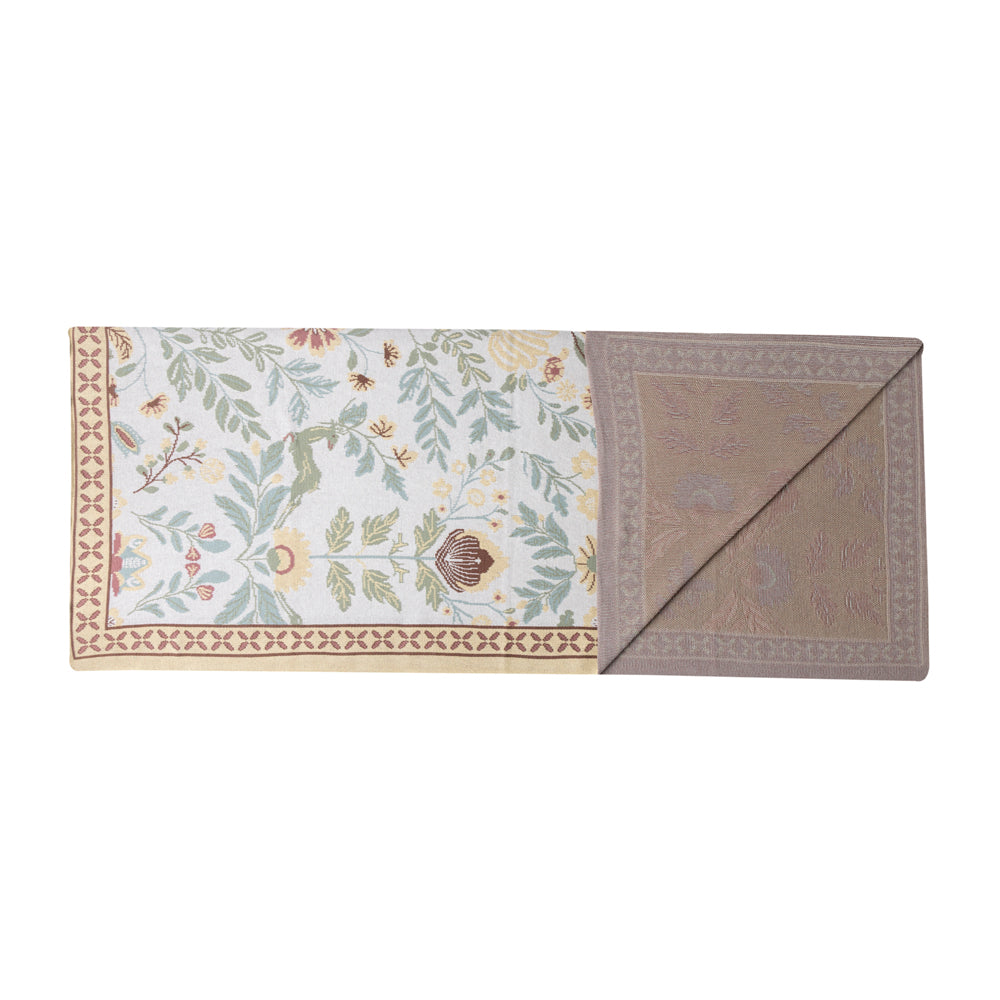 Myra Wildflower Haven Cotton Throw in Garden Ivory Myra USA