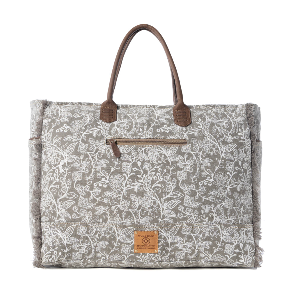 Myra Wildstar Pony Western Weekender Bag for Women in white with hairon detail Myra USA