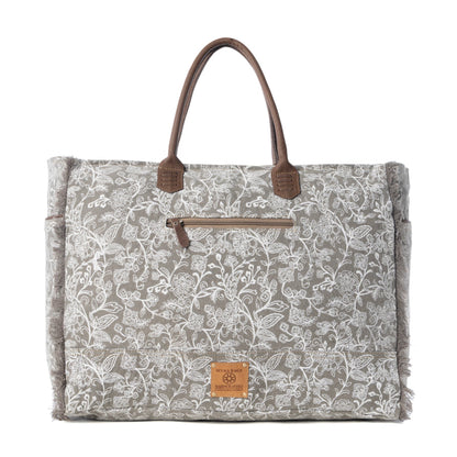 Myra Wildstar Pony Western Weekender Bag for Women in white with hairon detail Myra USA