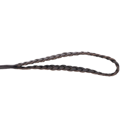 Trailbound Leather Dog Leash in Rustic Brown with Braided Design and Metal Hook