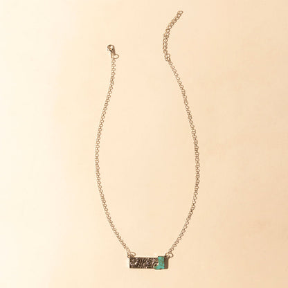 Myra Cowgirl Boot Charm Necklace for Women in Moonlit and Turquoise Myra USA