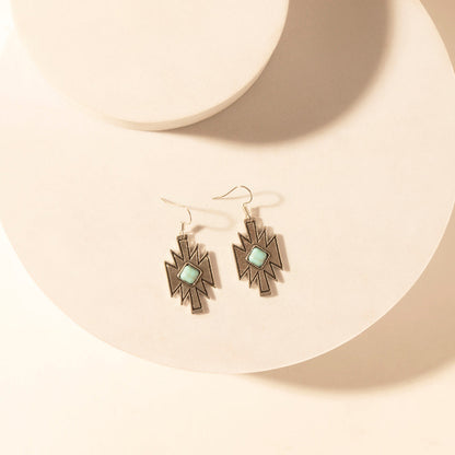 Myra Starburst Earrings for Women with Turquoise Center Myra USA