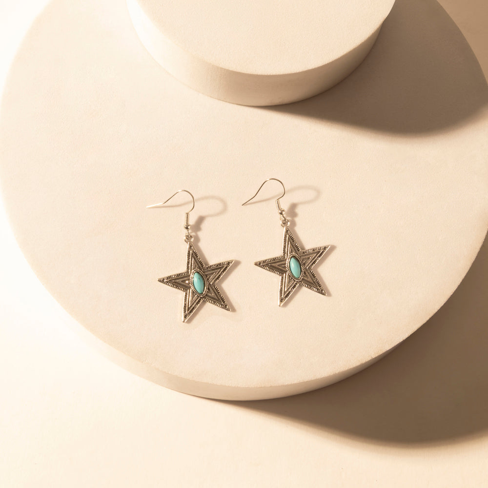 Myra Westward Star Earrings for Women with Turquoise Stone Myra USA