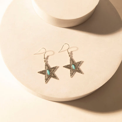Myra Westward Star Earrings for Women with Turquoise Stone Myra USA