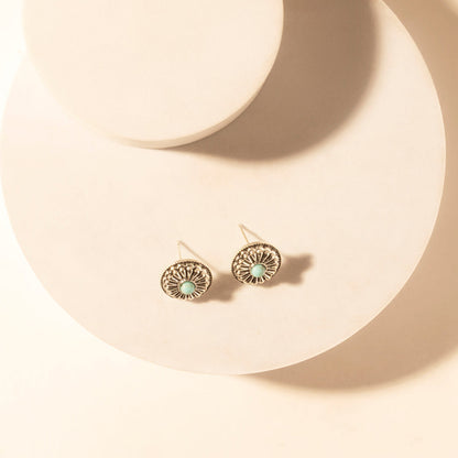 Myra Sonoran Stud Set in with turquoise detail in premium style Myra USA