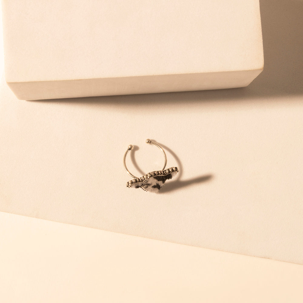 Myra Rodeo Hide adjustable Ring for Women with hair-on cowhide detail for premium western wear Myra USA