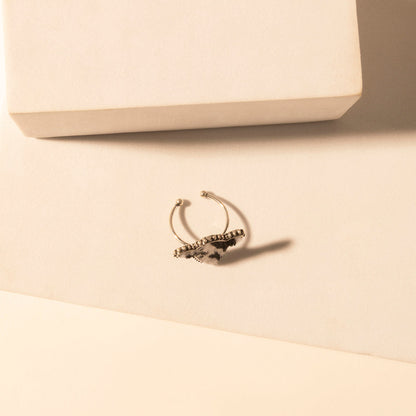 Myra Rodeo Hide adjustable Ring for Women with hair-on cowhide detail for premium western wear Myra USA