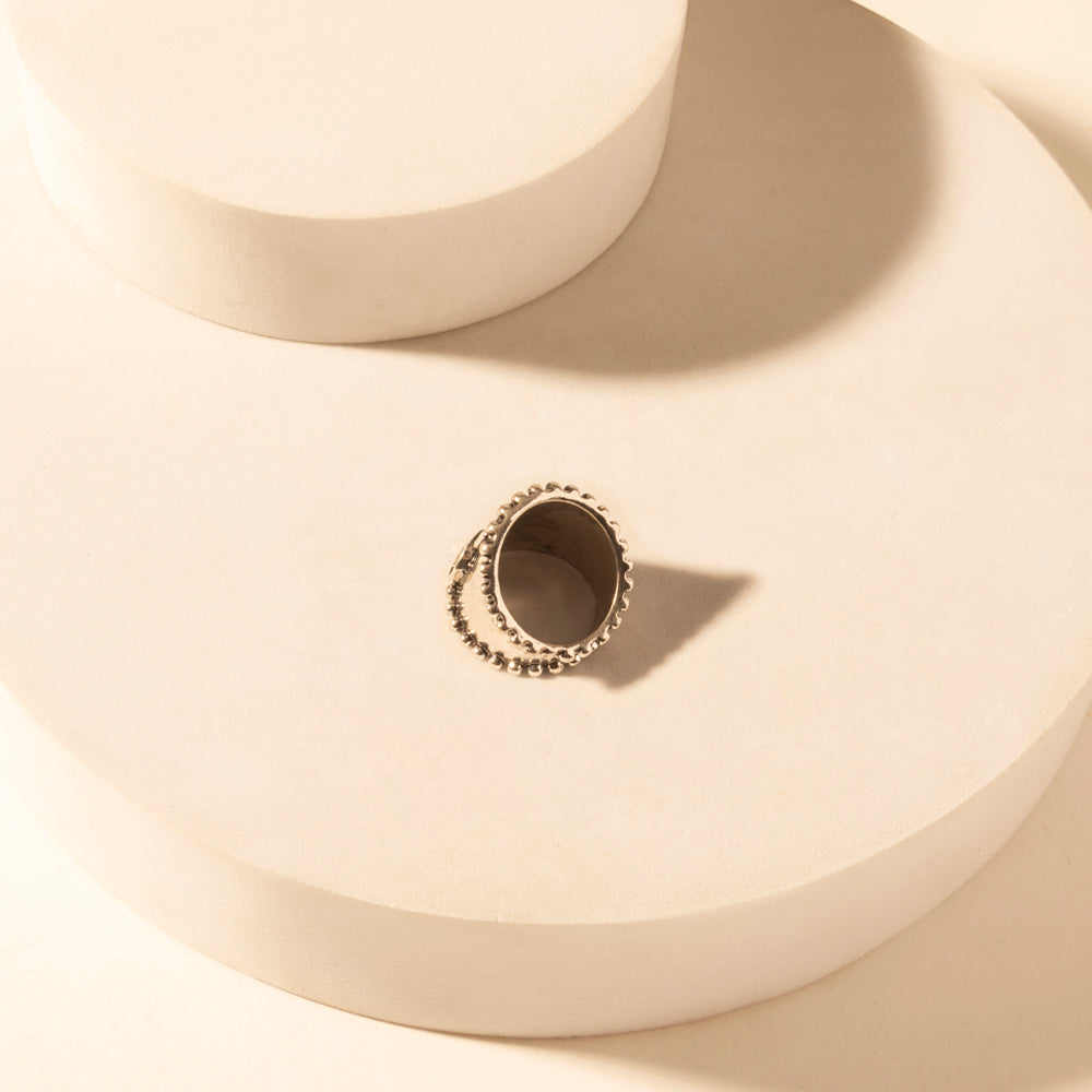 Myra Cactus Country adjustable Ring for Women with engraved cactus detail for everyday western wear Myra USA