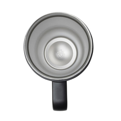 Myra Westmark Tooled Western Tumbler in White Stainless Steel with Leather Wrap and Handle for Use Myra USA