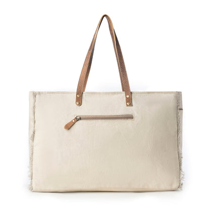 Myra Wildmandala Weekender Bag for Women in ivory with vintage print detail Myra USA
