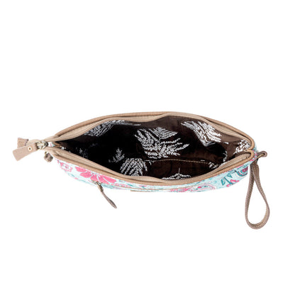 Myra Wild Posy Crossbody Bag for Women in agave with print detail Myra USA
