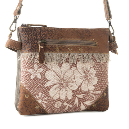 Myra Inkwild Vintage Crossbody Bag for Women in rust with fringe detail Myra USA