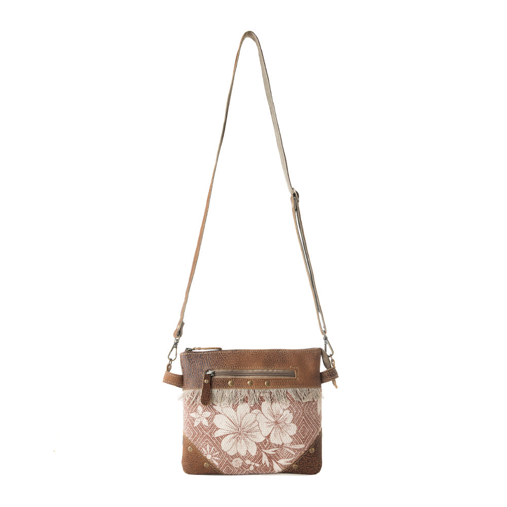 Myra Inkwild Vintage Crossbody Bag for Women in rust with fringe detail Myra USA