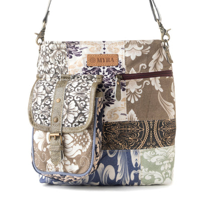 Myra Mossbloom upcycled canvas Bag for Women in olive Myra USA