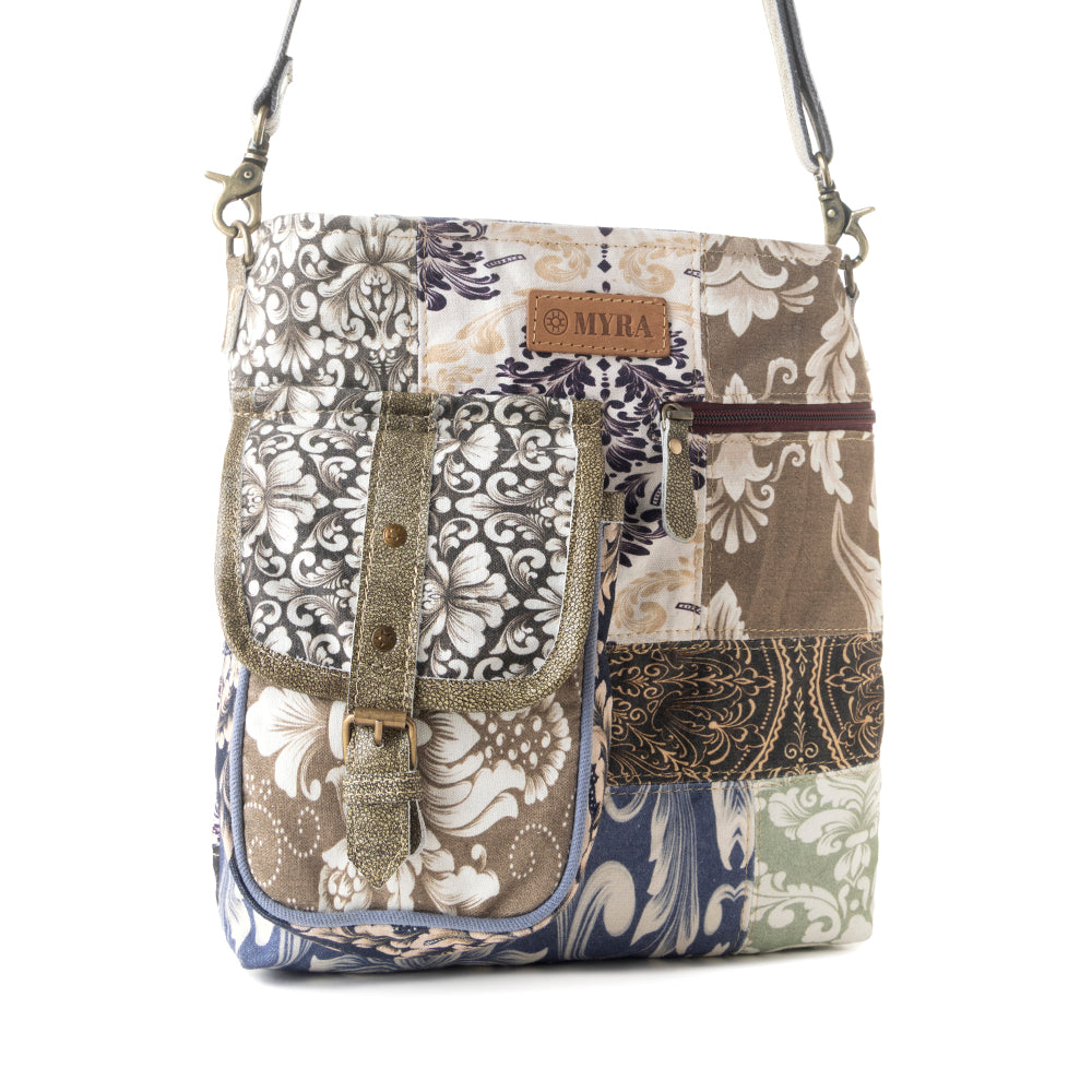 Myra Mossbloom upcycled canvas Bag for Women in olive Myra USA