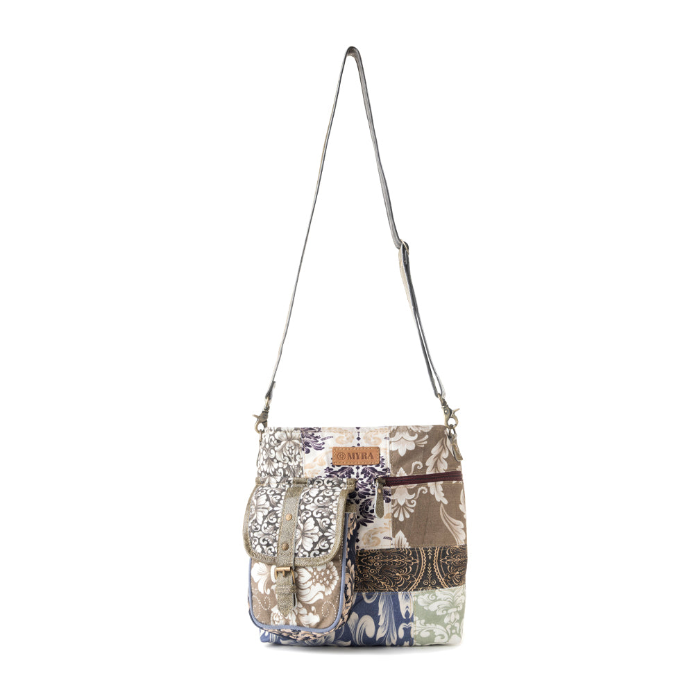 Myra Mossbloom upcycled canvas Bag for Women in olive Myra USA
