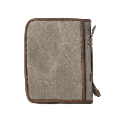 Myra Graceword Western Bible Cover in olive with flap closure and leather detail Myra USA
