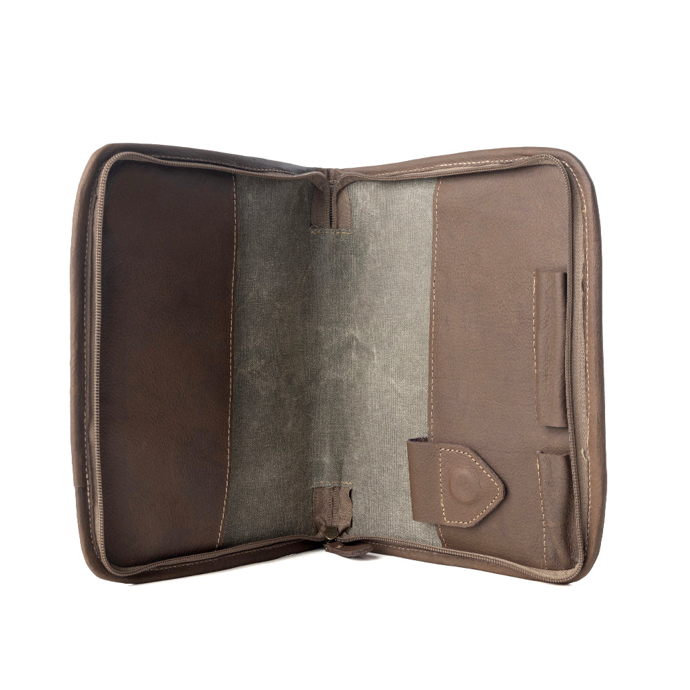 Myra Graceword Western Bible Cover in olive with flap closure and leather detail Myra USA