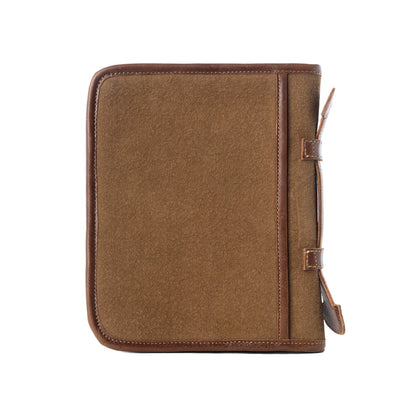 Myra Holycross Western Bible Cover in brown with flap closure and handtooled detail Myra USA