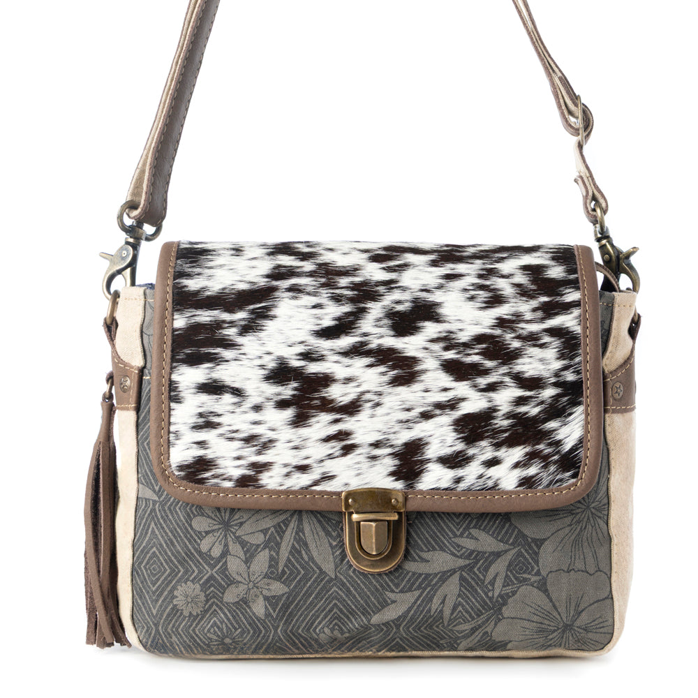 Myra Meadowhide Western Shoulder Bag for Women in Brown with hairon flap Myra USA