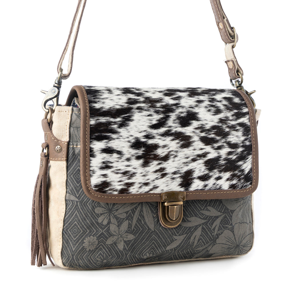 Myra Meadowhide Western Shoulder Bag for Women in Brown with hairon flap Myra USA