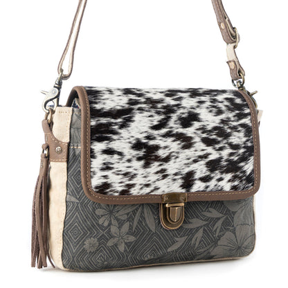 Myra Meadowhide Western Shoulder Bag for Women in Brown with hairon flap Myra USA