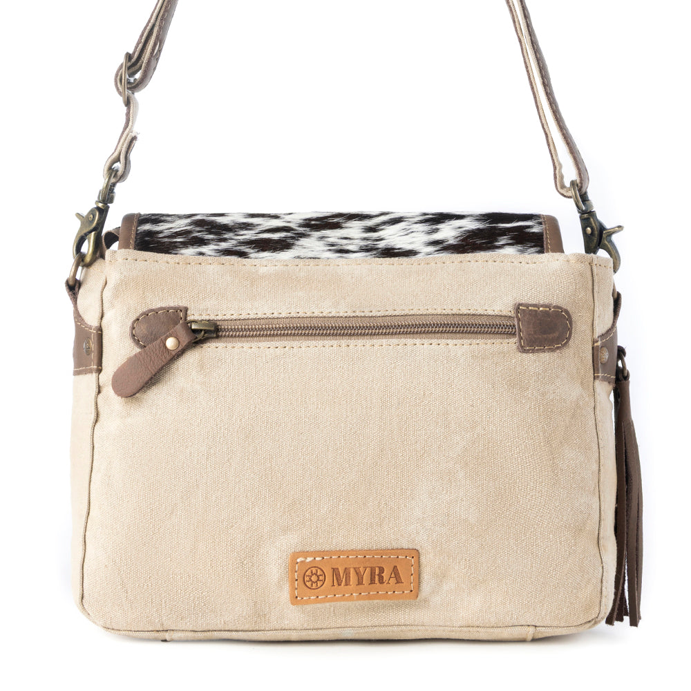 Myra Meadowhide Western Shoulder Bag for Women in Brown with hairon flap Myra USA