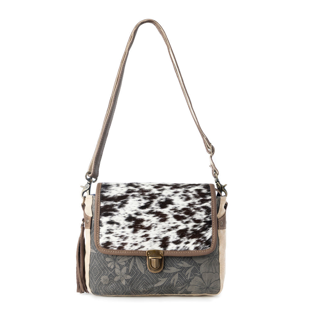 Myra Meadowhide Western Shoulder Bag for Women in Brown with hairon flap Myra USA