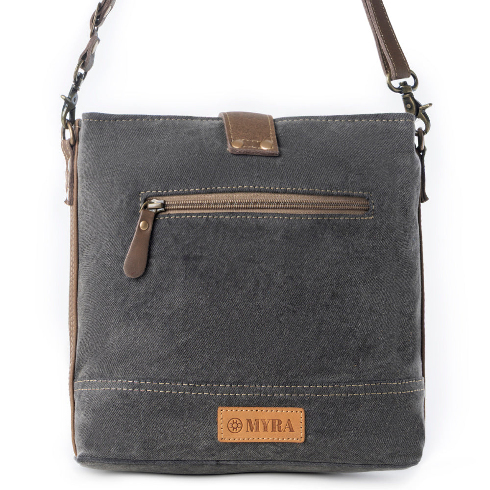 Myra Frostbloom Vintage Shoulder Bag for Women in teal with floral detail Myra USA