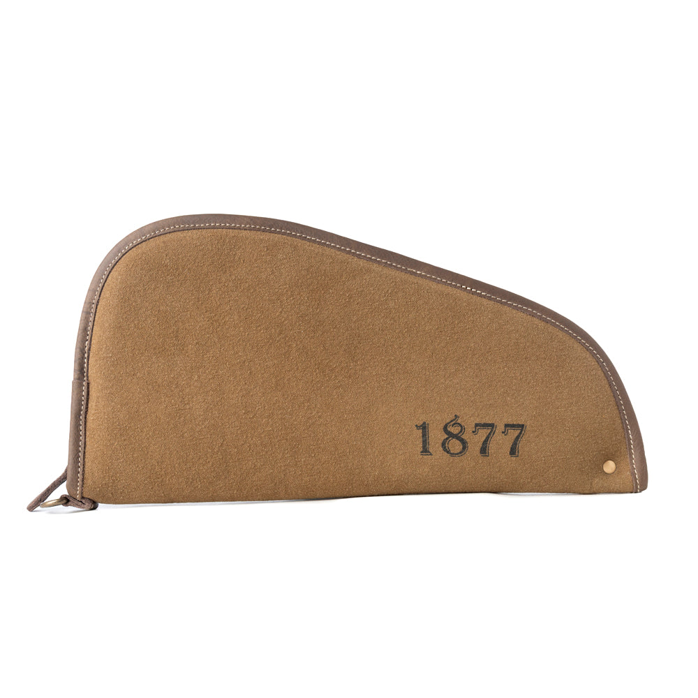 Myra Saddle Range Cotton Leather Gun Case in Antique Olive Myra USA