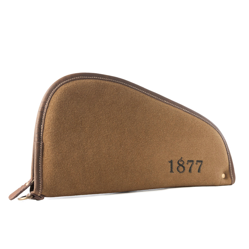 Myra Saddle Range Cotton Leather Gun Case in Antique Olive Myra USA