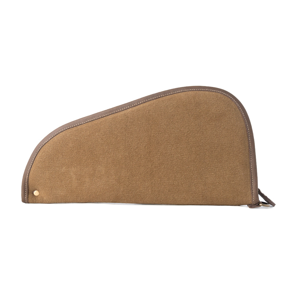 Myra Saddle Range Cotton Leather Gun Case in Antique Olive Myra USA