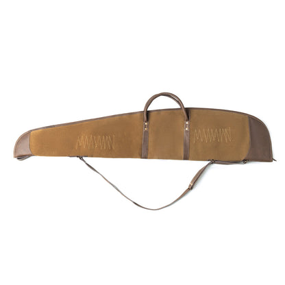 Myra Long Range Cotton Leather Rifle Case in Antique Olive Myra USA