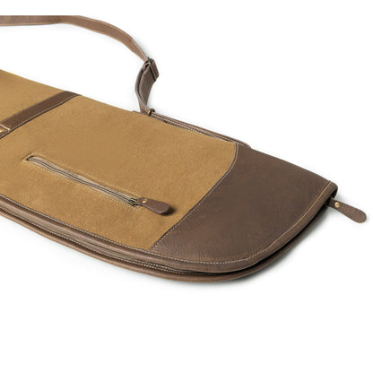 Myra Long Range Cotton Leather Rifle Case in Antique Olive Myra USA