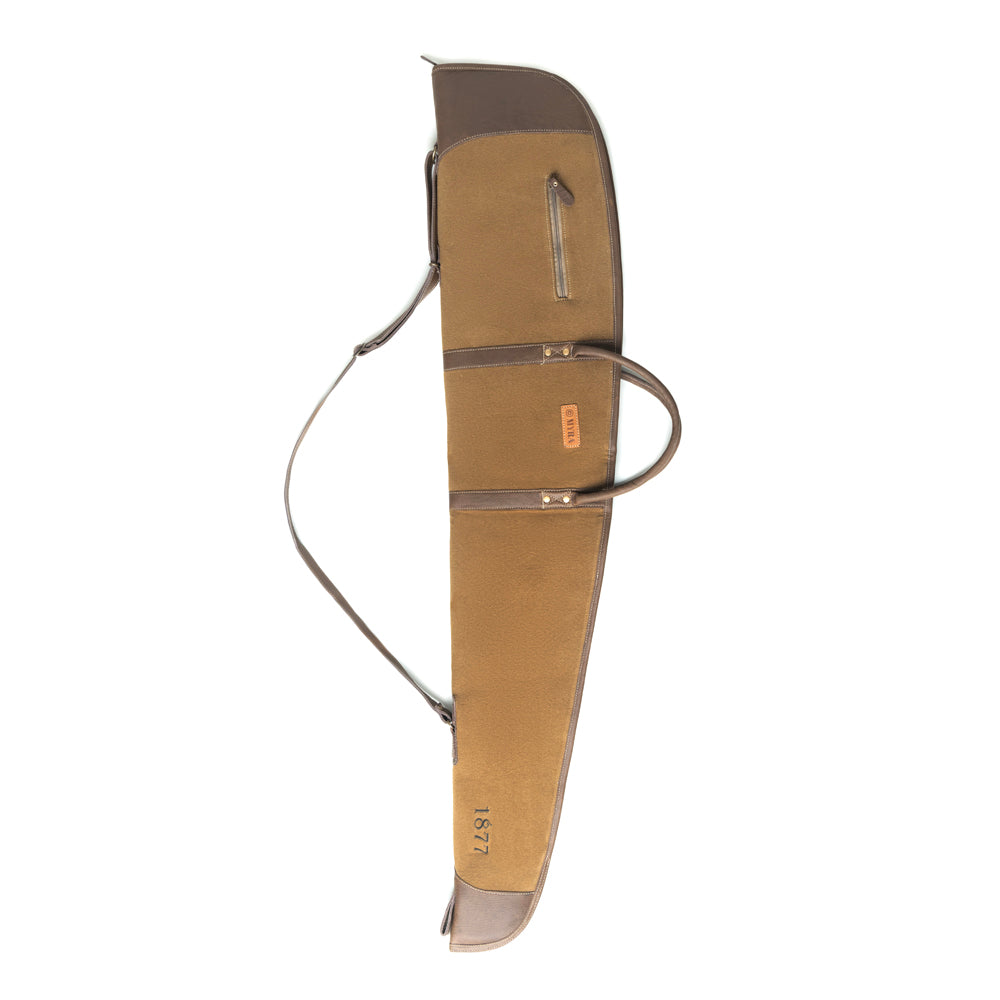 Myra Long Range Cotton Leather Rifle Case in Antique Olive Myra USA