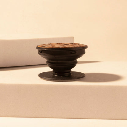 Myra Magnolia Trail Phone Socket for Women in brown with handtooled detail for everyday use Myra USA