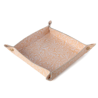 Myra Copperwind Leather Tray in Cream & Peach Floral Myra USA
