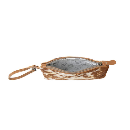 Myra Stardust Pony Western Pouch for Women in brown with foil hairon detail Myra USA