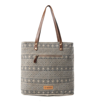 Myra Splithide Western Tote Bag for Women in olive with hairon detail Myra USA